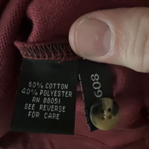 New TRI‎ MOUNTAIN Burgundy Long Sleeve POLO PERFORMANCE SHIRT SIZE 4XL NWT - Picture 4 of 4